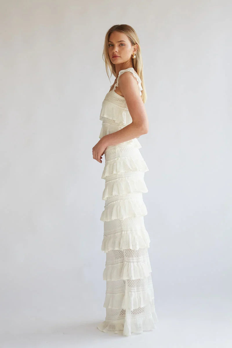 Colette Crochet Top and Maxi Skirt Set