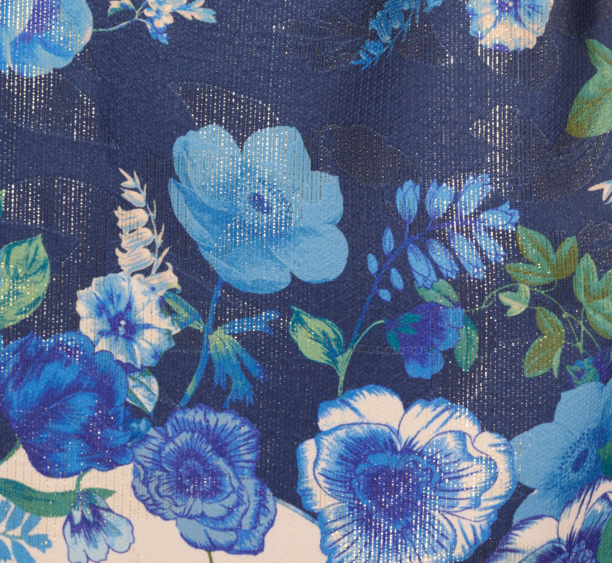 Bell Sleeve Floral Short Sheath Dress In Navy Multi