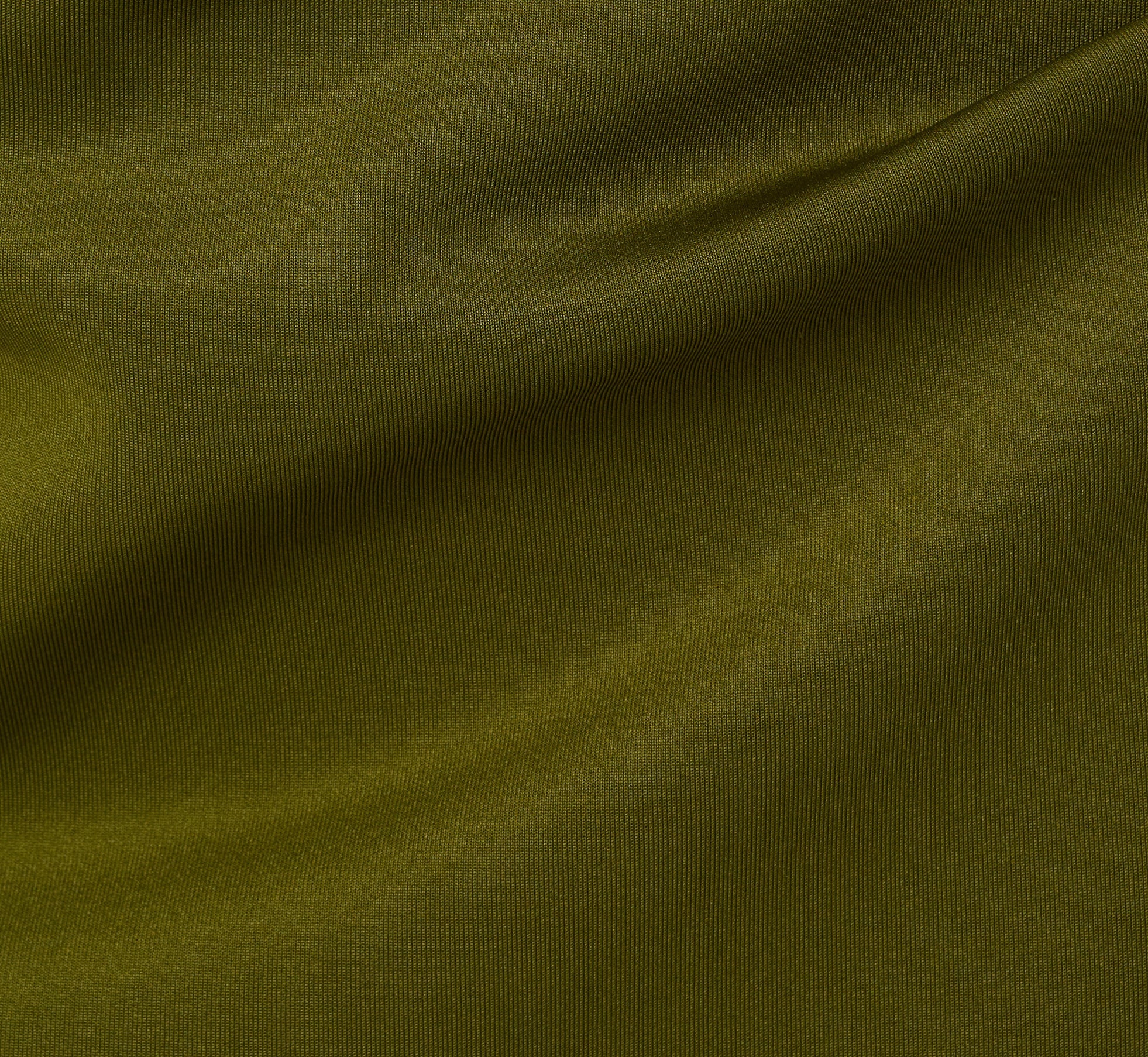 Asymmetrical Draped Column Gown In Jungle Olive